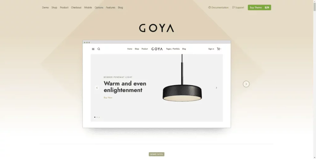 Goya – Шаблоны интернет магазина WordPress